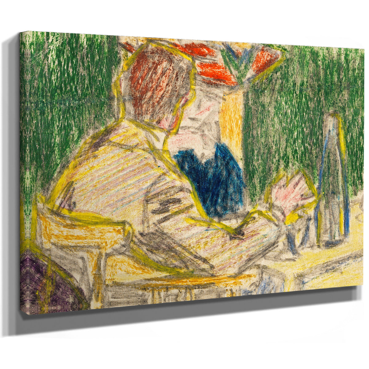 Kirchner Und Dodo Im Cafe Dresden 1906 By Ernst Ludwig Kirchner