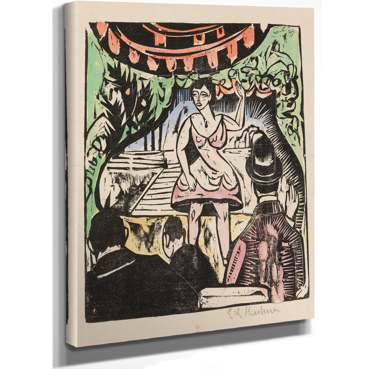 Kleines Variete Mit Sangerin 1912 By Ernst Ludwig Kirchner