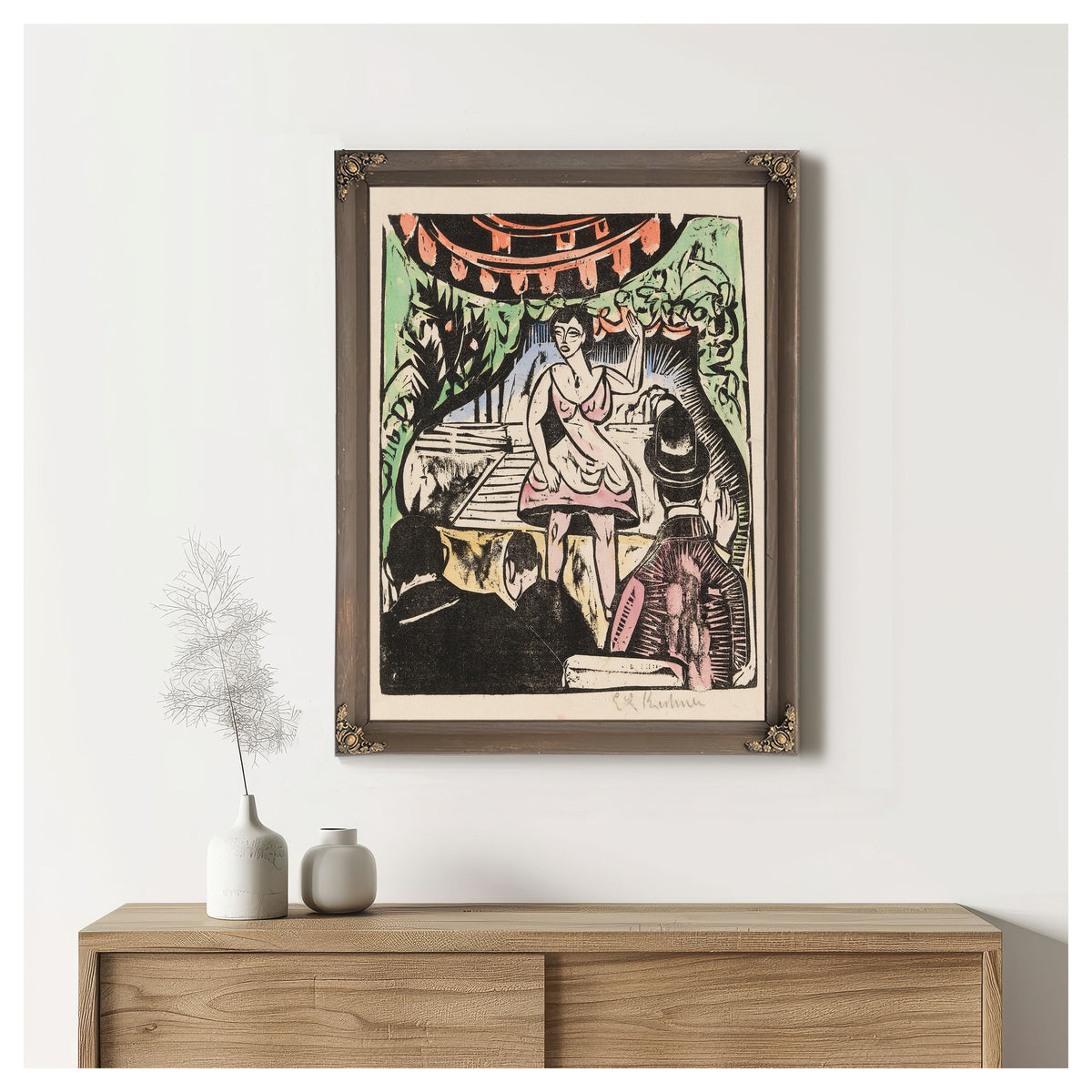 Kleines Variete Mit Sangerin 1912 By Ernst Ludwig Kirchner