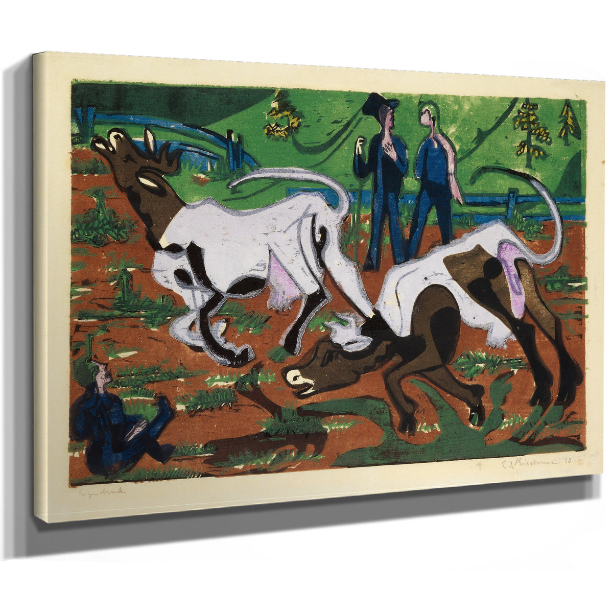 Kuhe Im Fruhling 1933 By Ernst Ludwig Kirchner