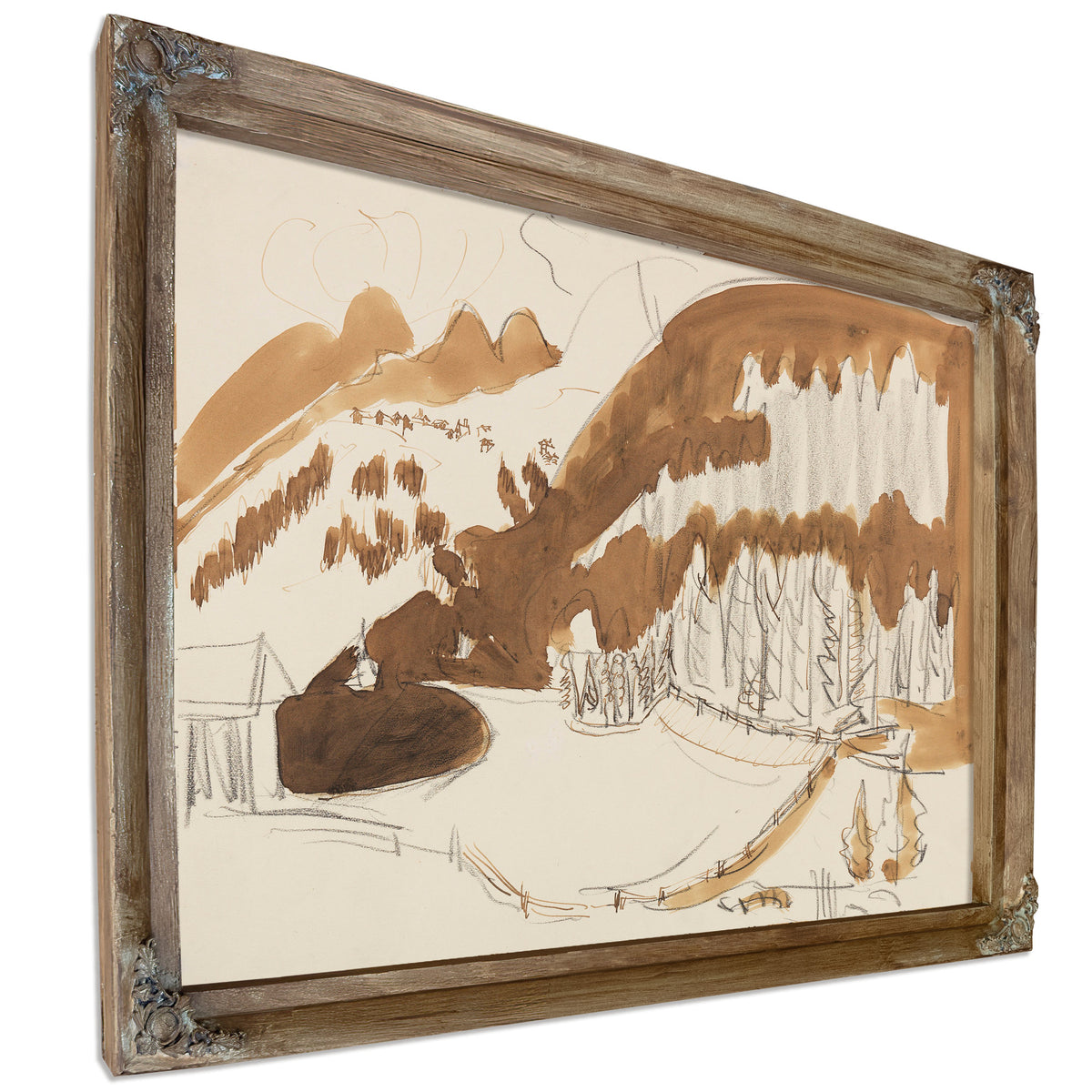 Landschaft Bei Davos Berglandschaft Im By Ernst Ludwig Kirchner