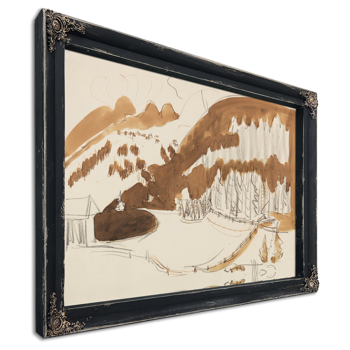 Landschaft Bei Davos Berglandschaft Im By Ernst Ludwig Kirchner