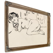 Liegender Madchenakt Akt Vor By Ernst Ludwig Kirchner