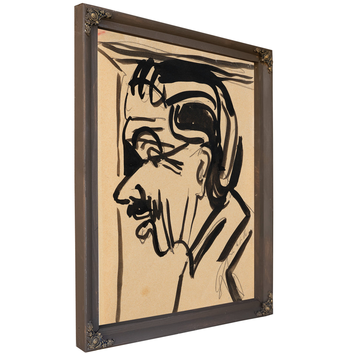 Mannerportrat 1910 By Ernst Ludwig Kirchner
