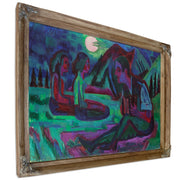 Night Moon Accordion Player Moonlight By Ernst Ludwig Kirchner