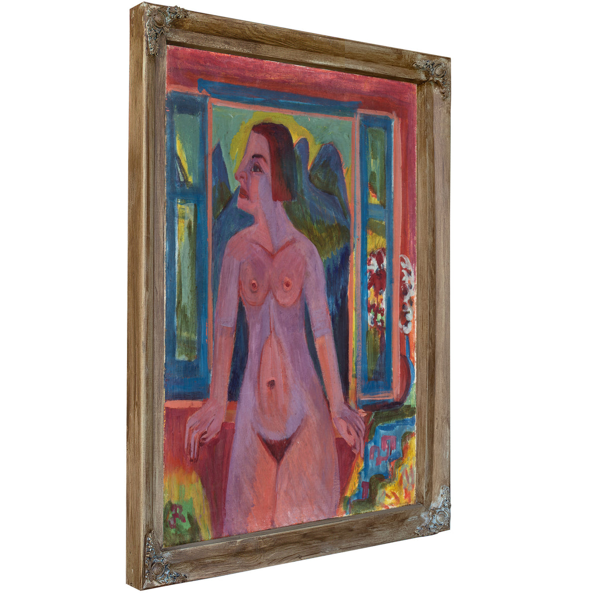Nude Woman Window 1922 1923 By Ernst Ludwig Kirchner