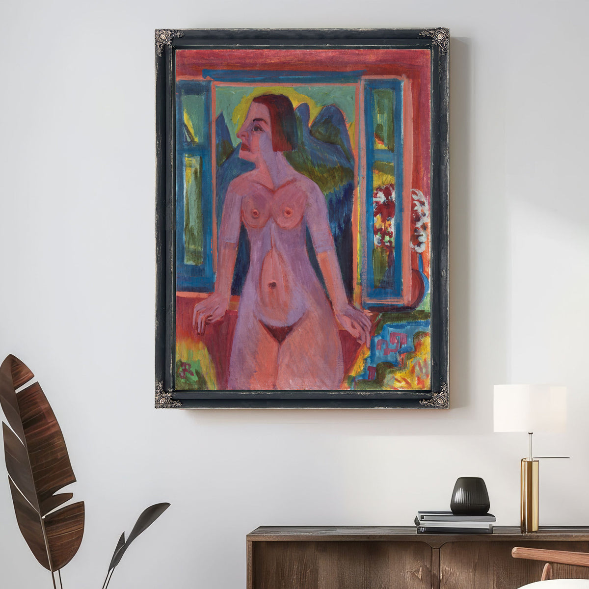 Nude Woman Window 1922 1923 By Ernst Ludwig Kirchner