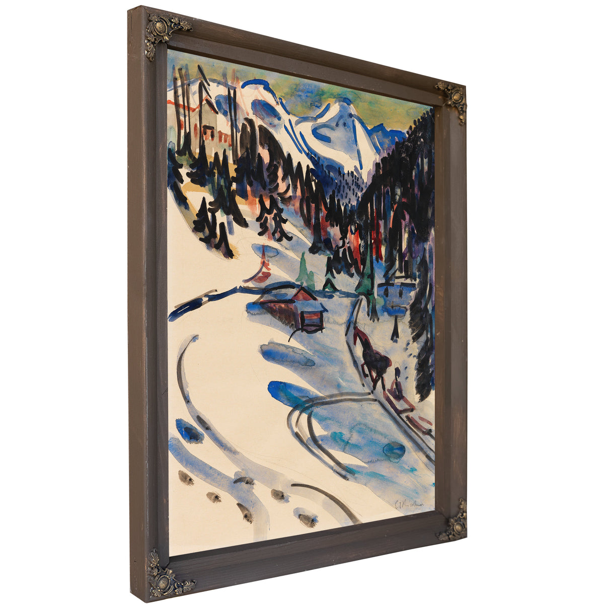 Sertigtal Im Winter 1924 By Ernst Ludwig Kirchner