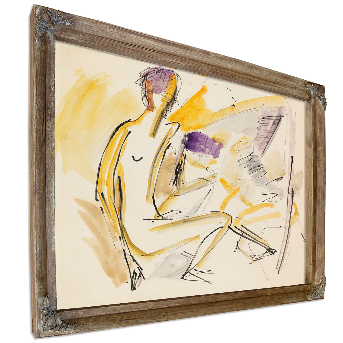 Sitzender Und Liegender Akt Am Strand By Ernst Ludwig Kirchner