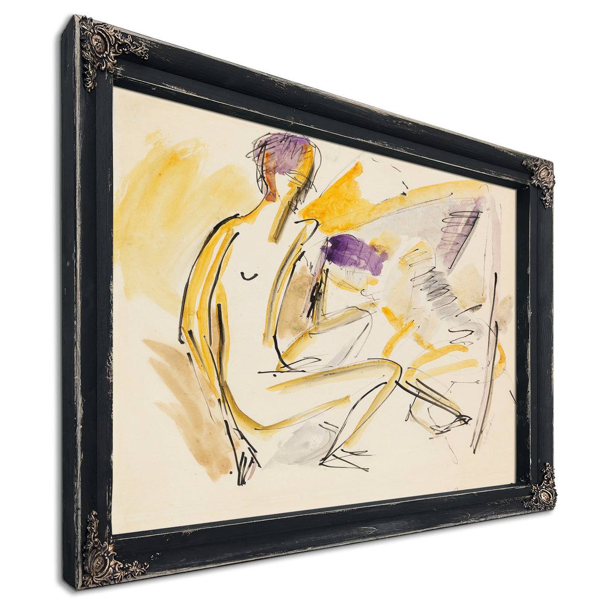 Sitzender Und Liegender Akt Am Strand By Ernst Ludwig Kirchner