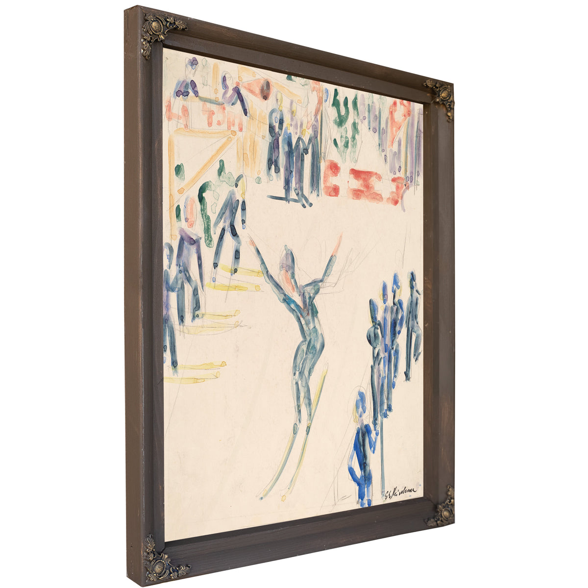 Ski Jumper C 1936 By Ernst Ludwig Kirchner