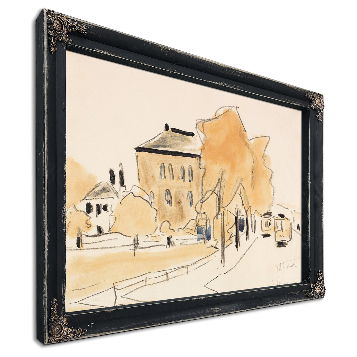 Stadtlandschaft Mit Zwei Straenbahnen By Ernst Ludwig Kirchner