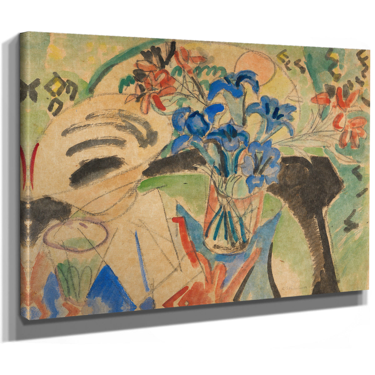 Stilleben Mit Enzian Und Turkenbund By Ernst Ludwig Kirchner