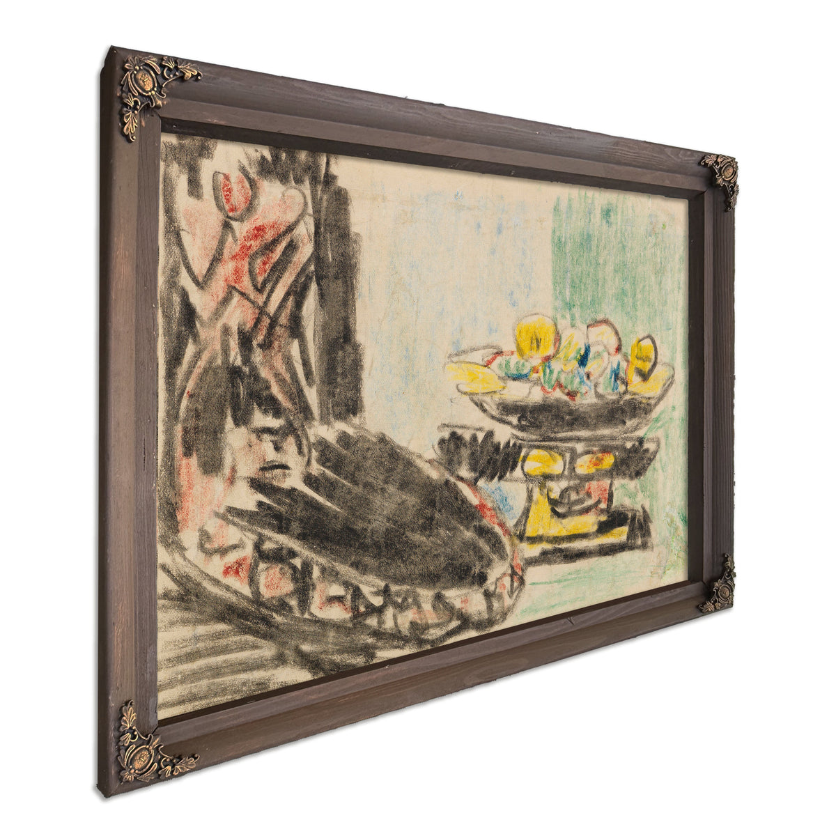 Stillleben Neben Geschnitztem Stuhl By Ernst Ludwig Kirchner