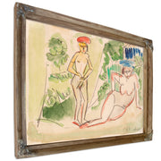 Two Bathers Near Woods 1910 1911 By Ernst Ludwig Kirchner