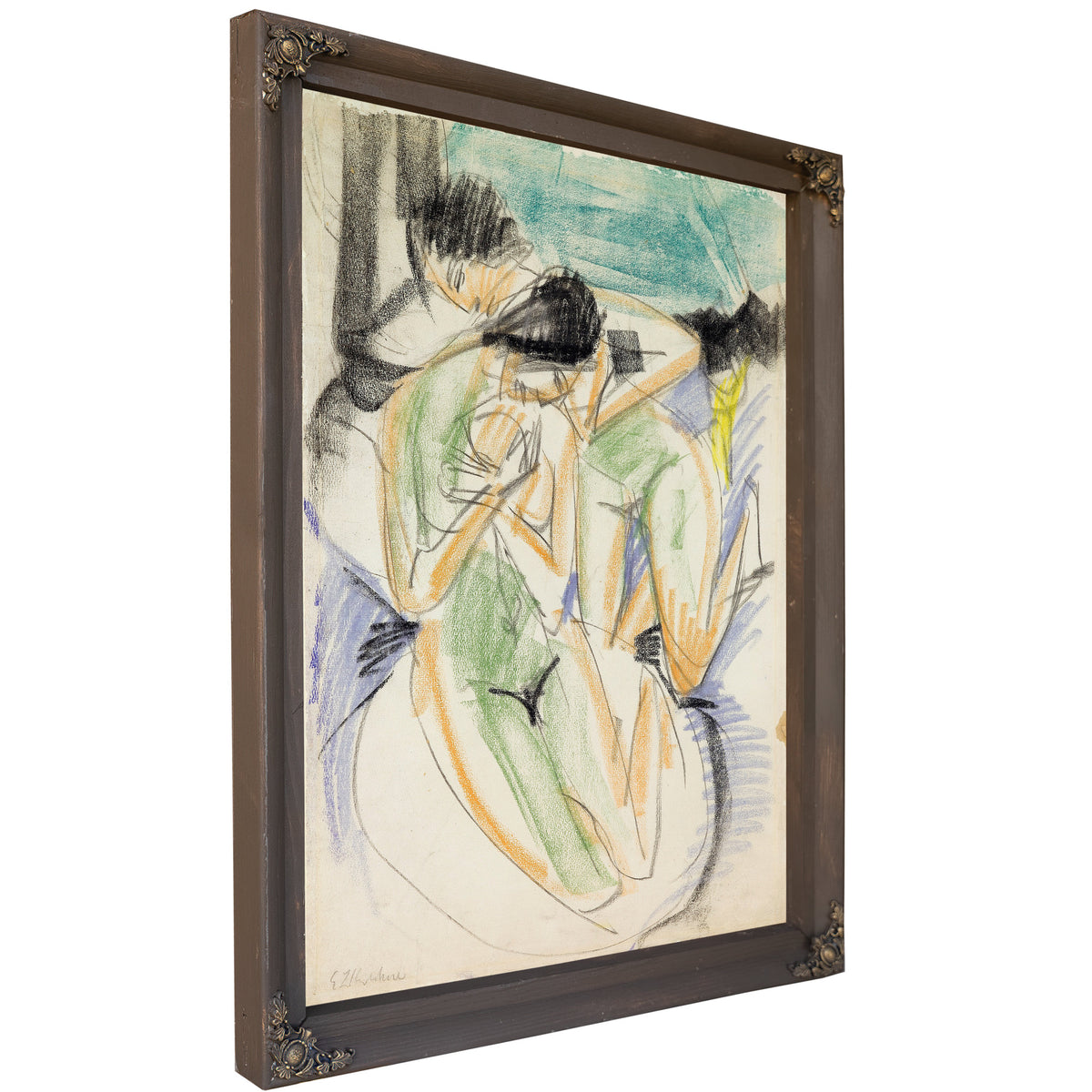 Two Nudes 1914 By Ernst Ludwig Kirchner