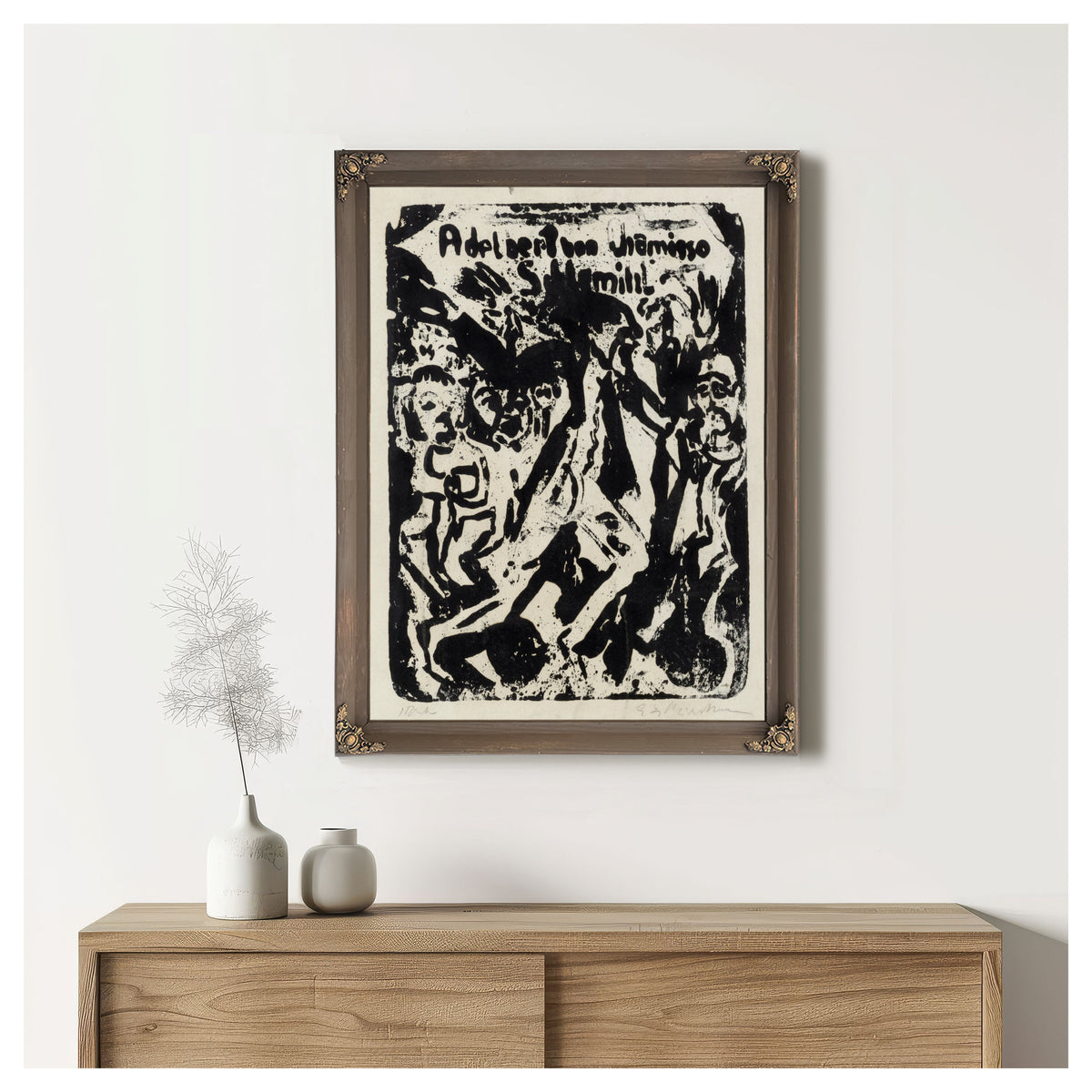 Umschlagzeichnung Zu Adelbert von By Ernst Ludwig Kirchner