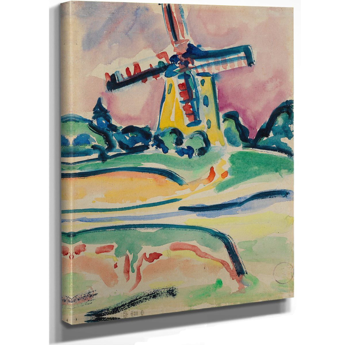 Windmuhle Eine Windmuhle Auf Fehmarn By Ernst Ludwig Kirchner