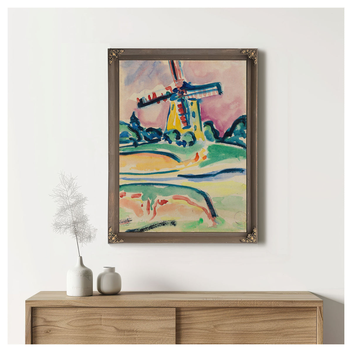 Windmuhle Eine Windmuhle Auf Fehmarn By Ernst Ludwig Kirchner