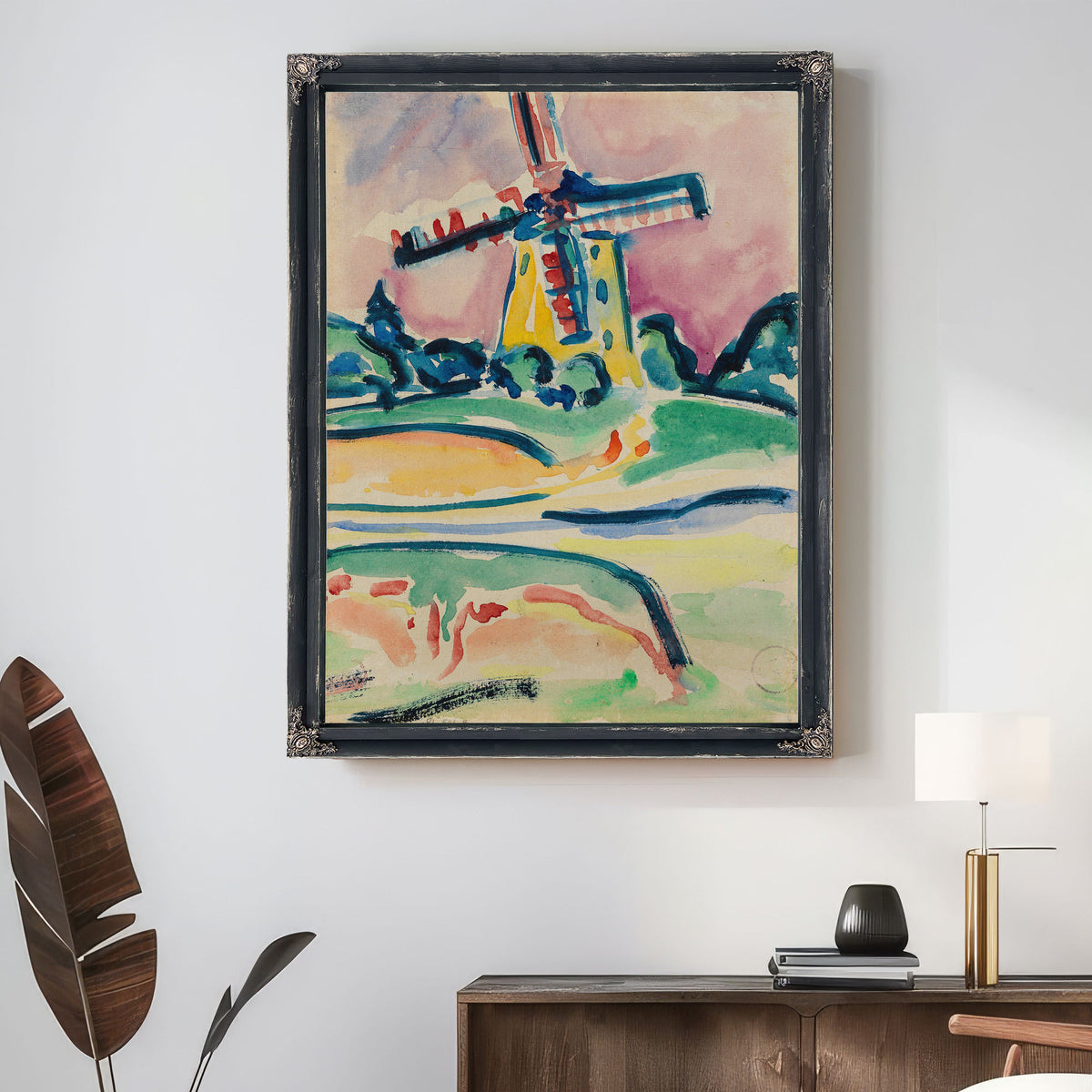 Windmuhle Eine Windmuhle Auf Fehmarn By Ernst Ludwig Kirchner