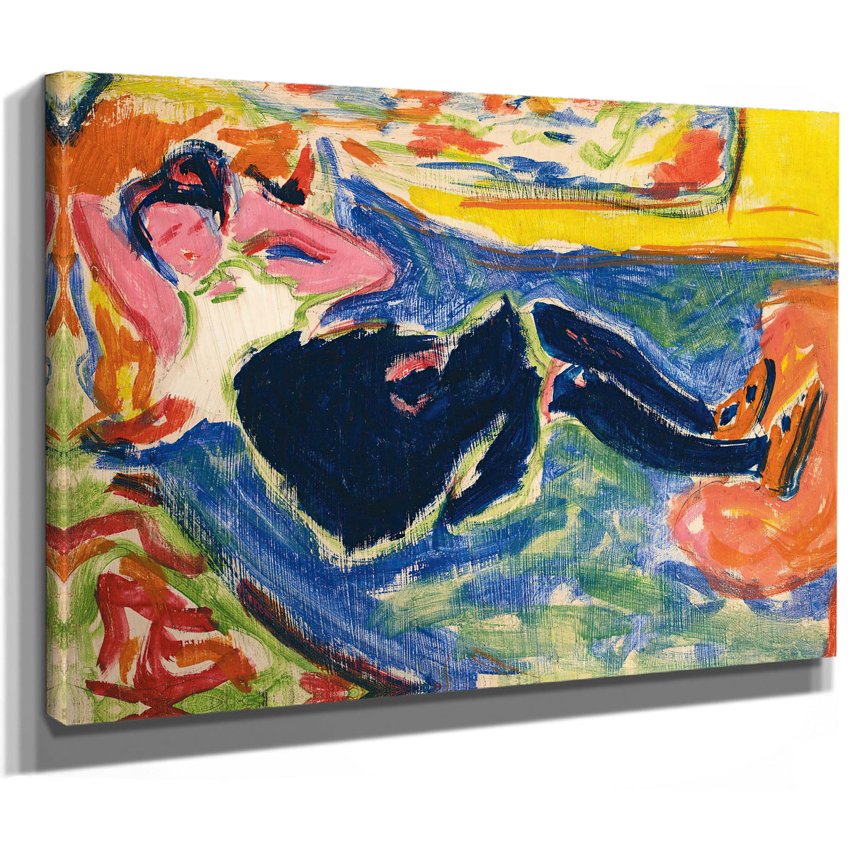 Woman Black Stockings Black Grete 1909 By Ernst Ludwig Kirchner