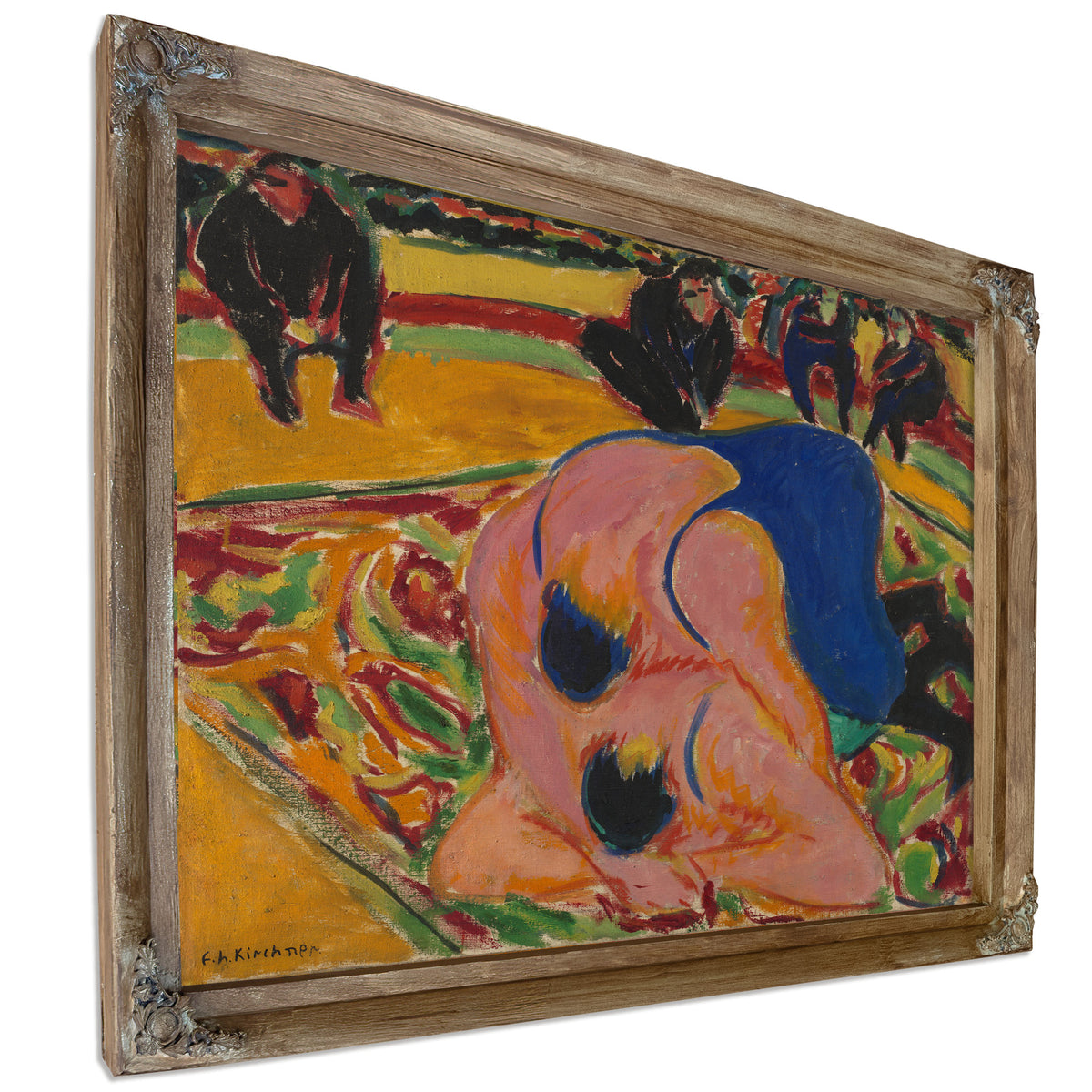Wrestlers a Circus 1909 By Ernst Ludwig Kirchner