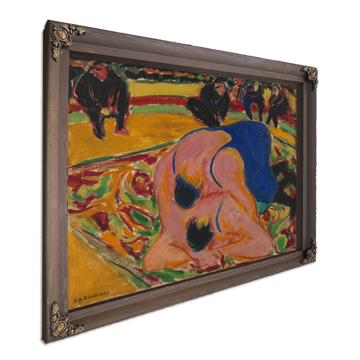 Wrestlers a Circus 1909 By Ernst Ludwig Kirchner