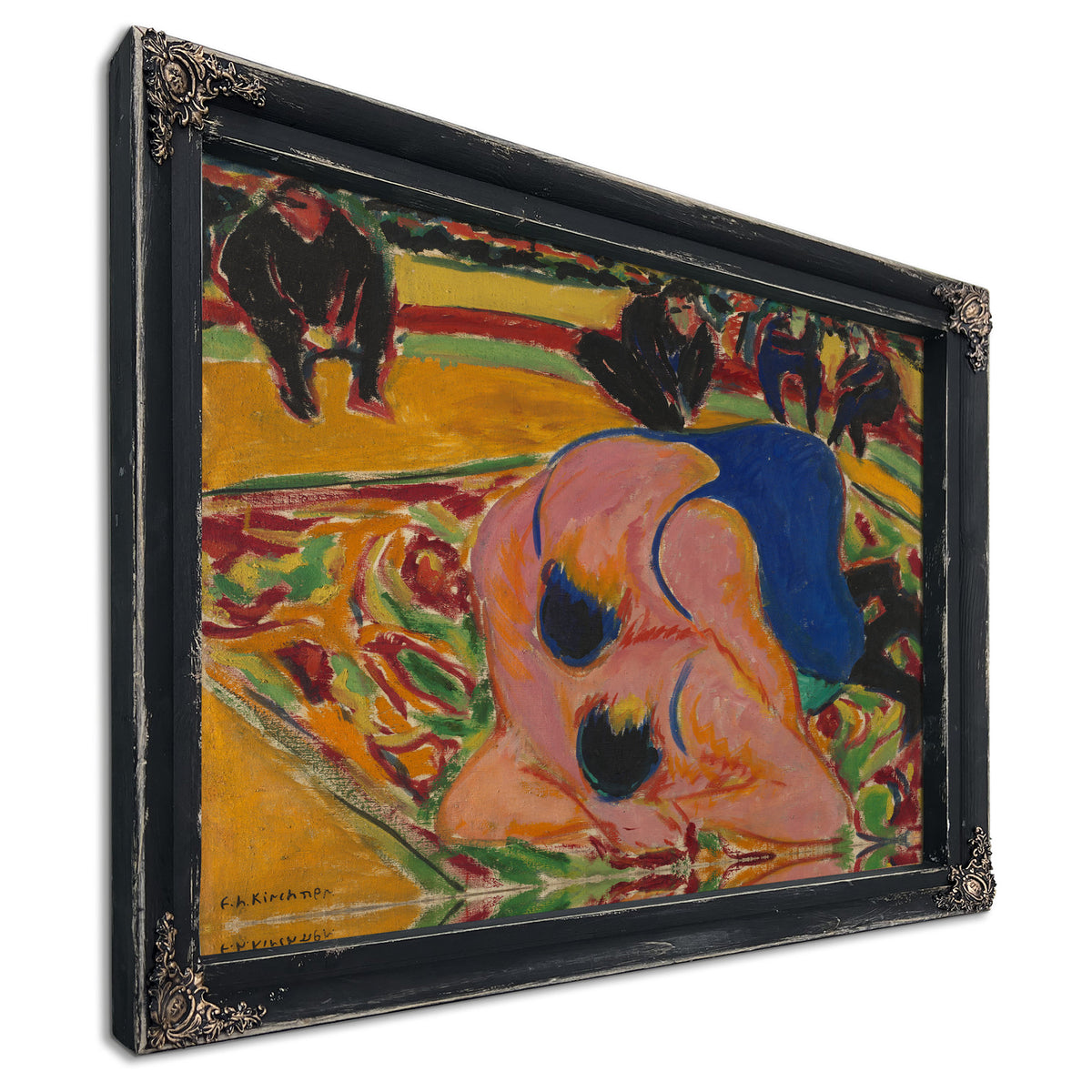 Wrestlers a Circus 1909 By Ernst Ludwig Kirchner