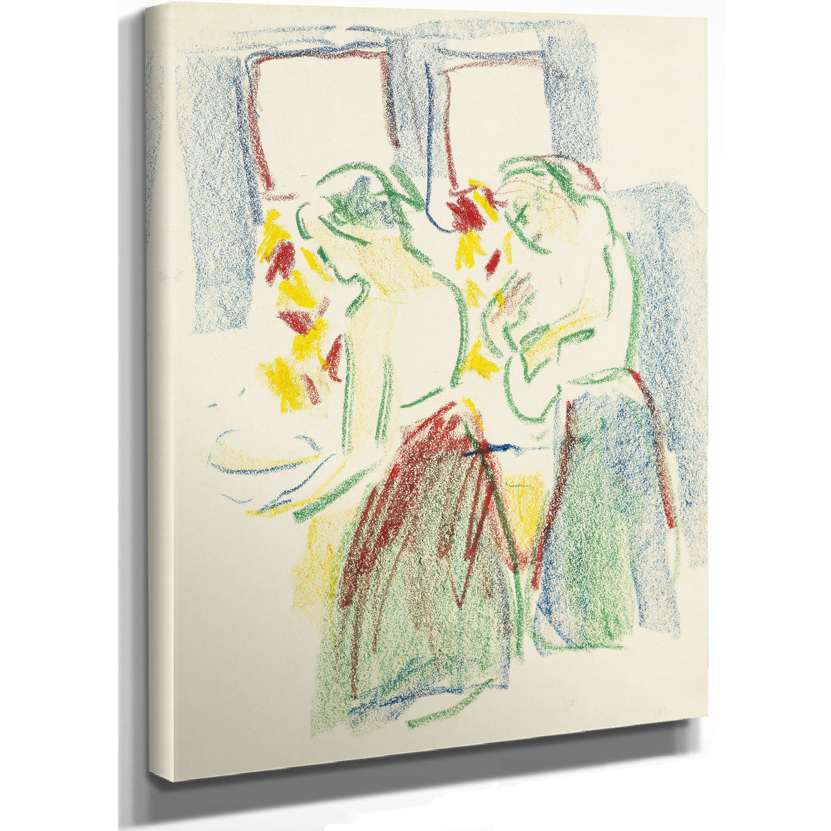 Zwei Madchen Bei der Toilette 1909 By Ernst Ludwig Kirchner