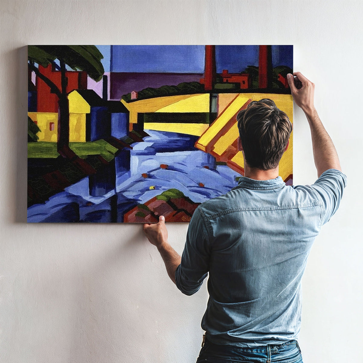 Evening Tones By Oscar Bluemner