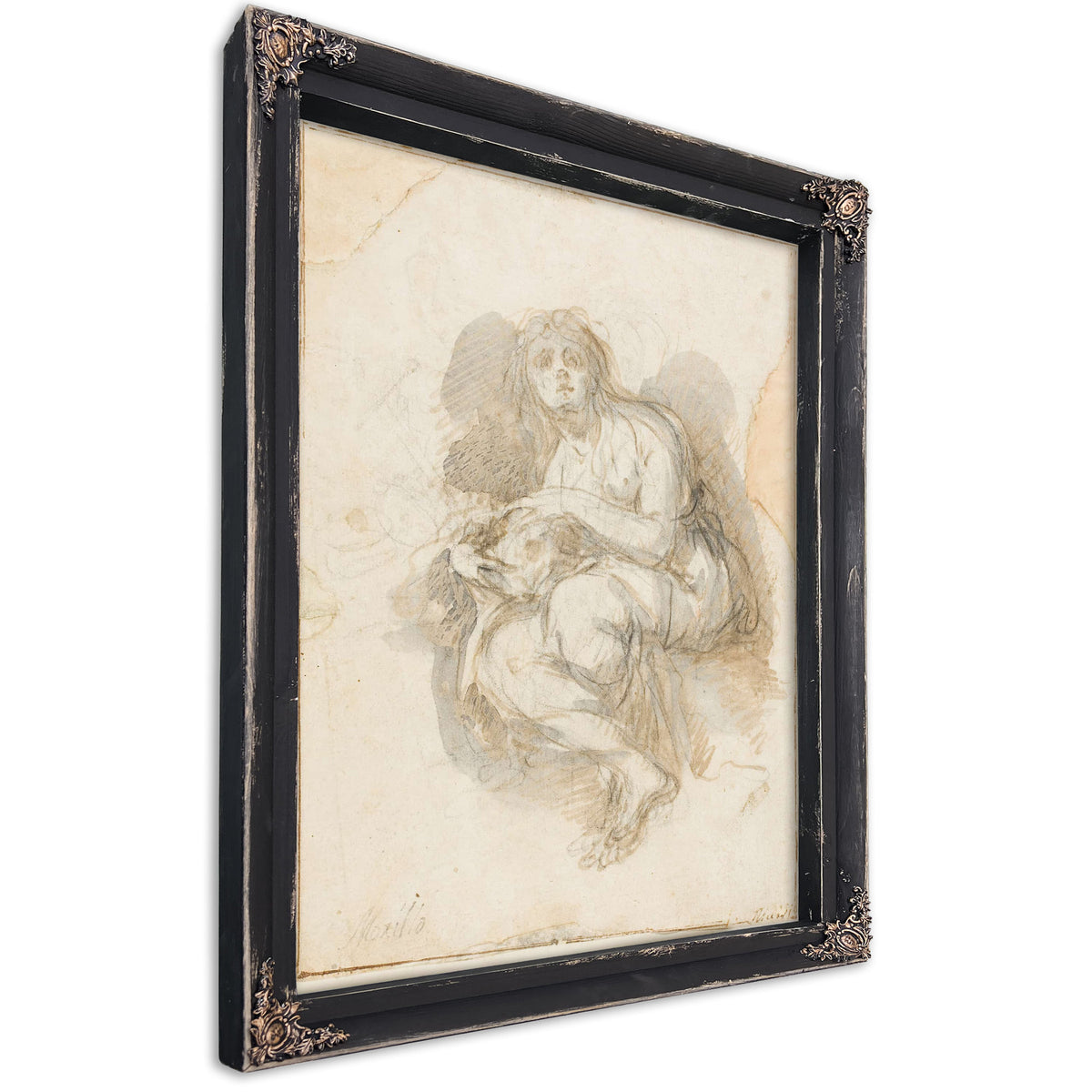Female Saint Holding Skull by Bartolome Esteban Murillo
