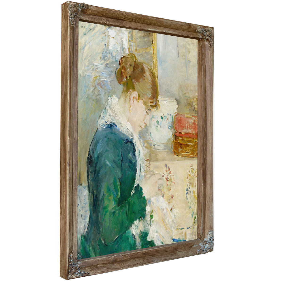 Femme Cousant Woman Sewing by Berthe Morisot