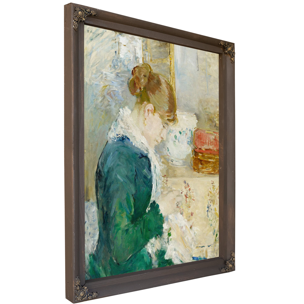 Femme Cousant Woman Sewing by Berthe Morisot