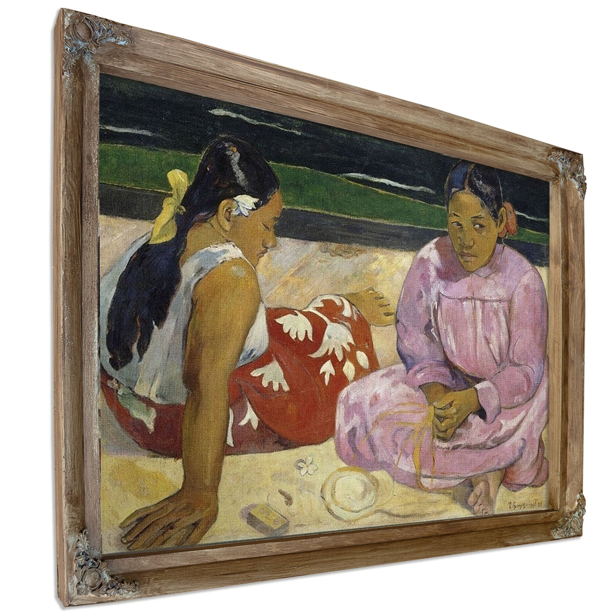 Femmes De Tahiti Ou Sur La Plage By Paul Gauguin