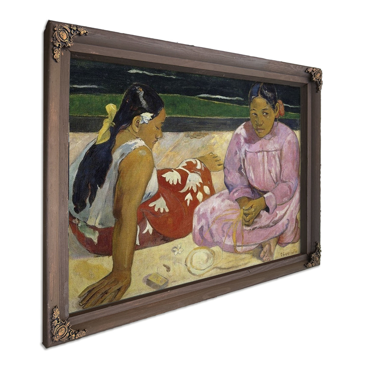 Femmes De Tahiti Ou Sur La Plage By Paul Gauguin
