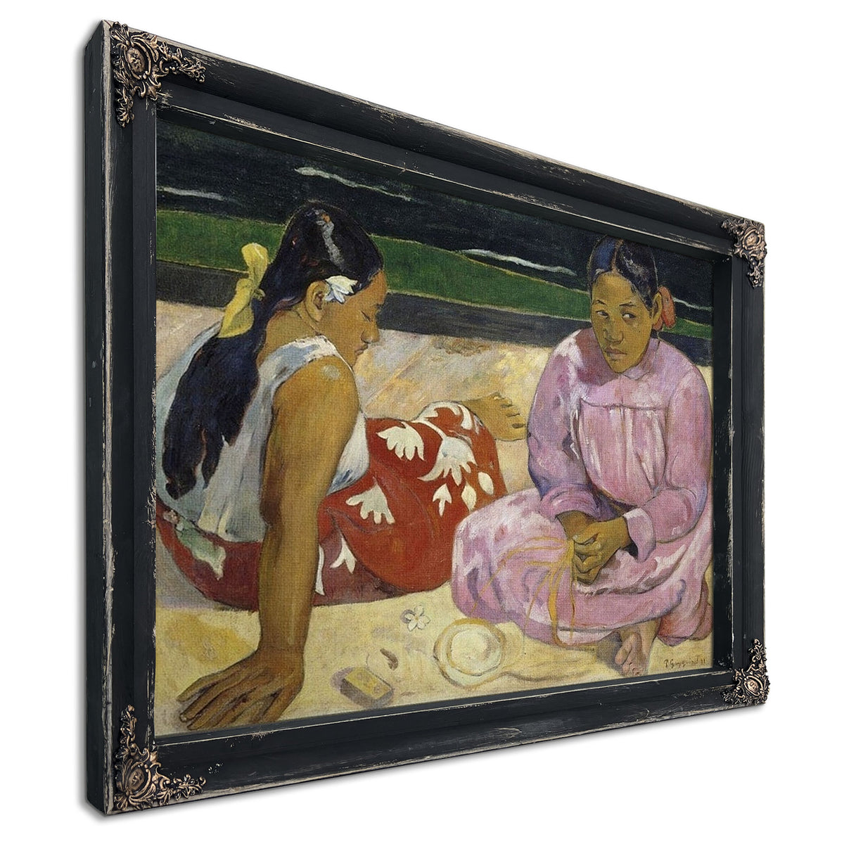Femmes De Tahiti Ou Sur La Plage By Paul Gauguin
