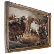 Fighting Horses by Theodore Gericault