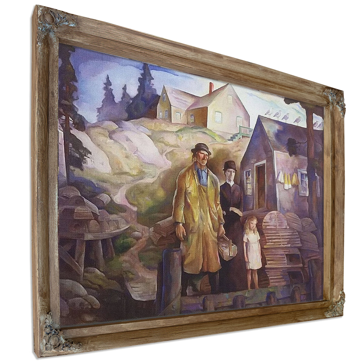 Fishermans Family By N.C. Wyeth