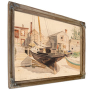 Fishhouses Swampscott by Childe Hassam