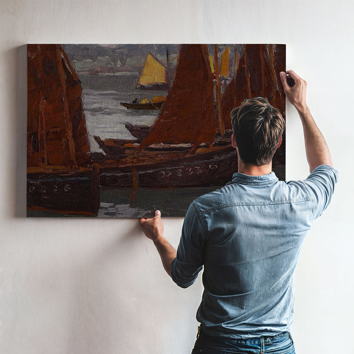 Fishing Boats By Edgar Payne