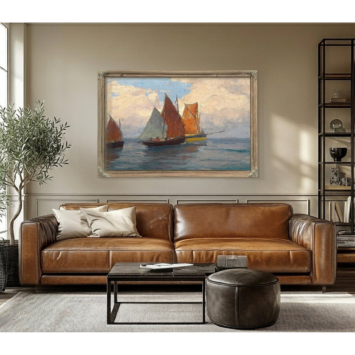 Fishing Boats By Edgar Payne