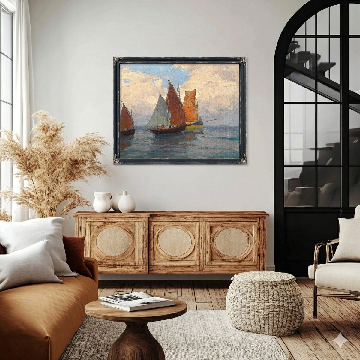 Fishing Boats By Edgar Payne