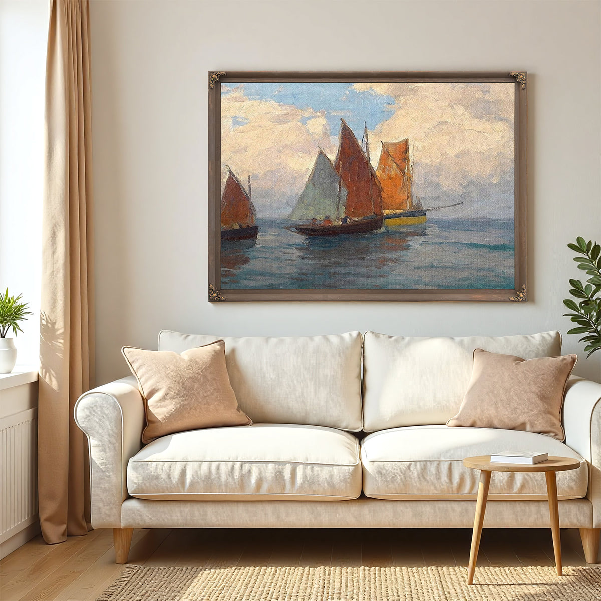 Fishing Boats By Edgar Payne