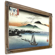 Fishing Boats On A Lake By Hiroshige