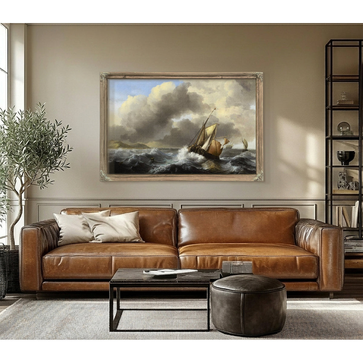 Fishing Vessels Offshore In A Heavy Sea By Ludolf Backhuysen I