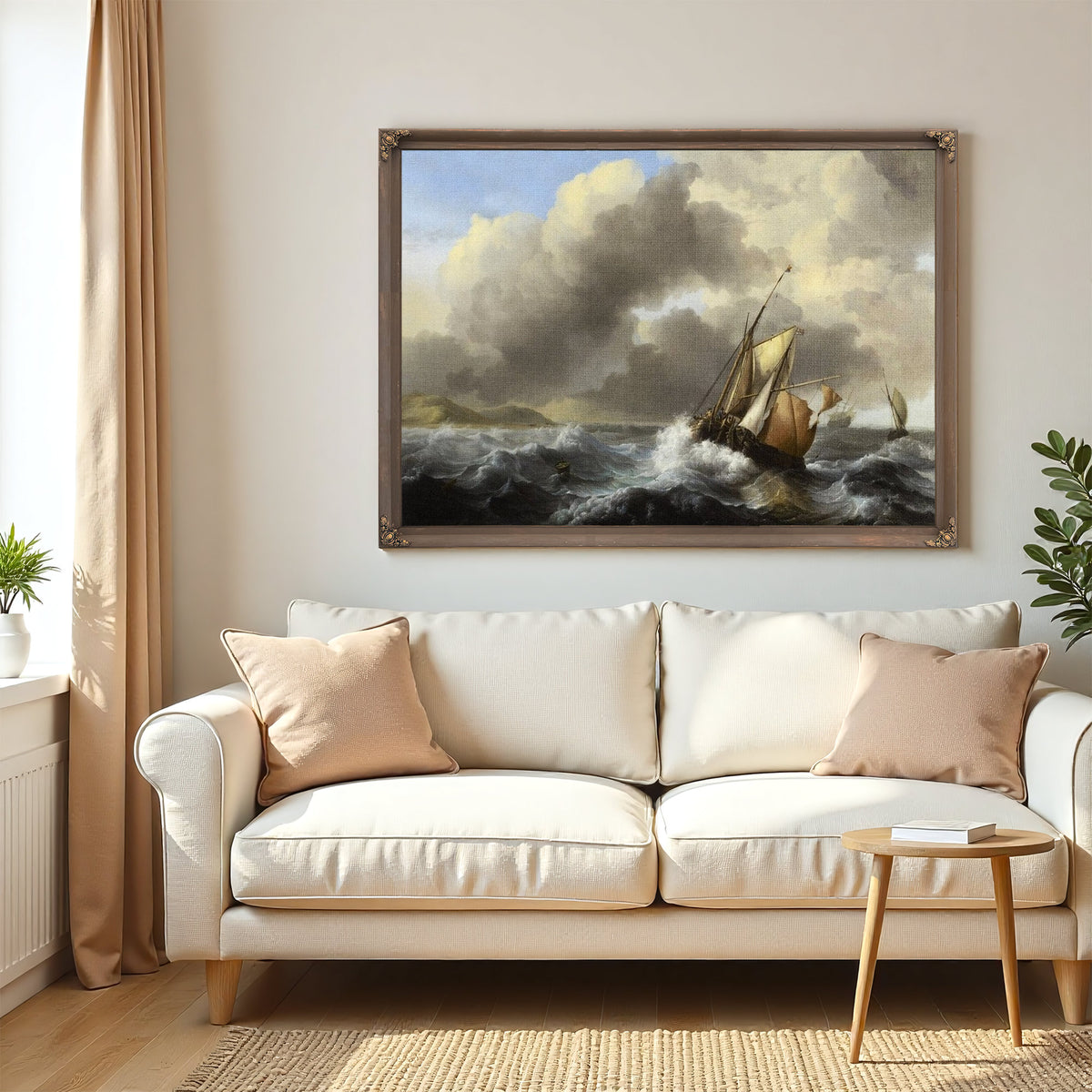 Fishing Vessels Offshore In A Heavy Sea By Ludolf Backhuysen I