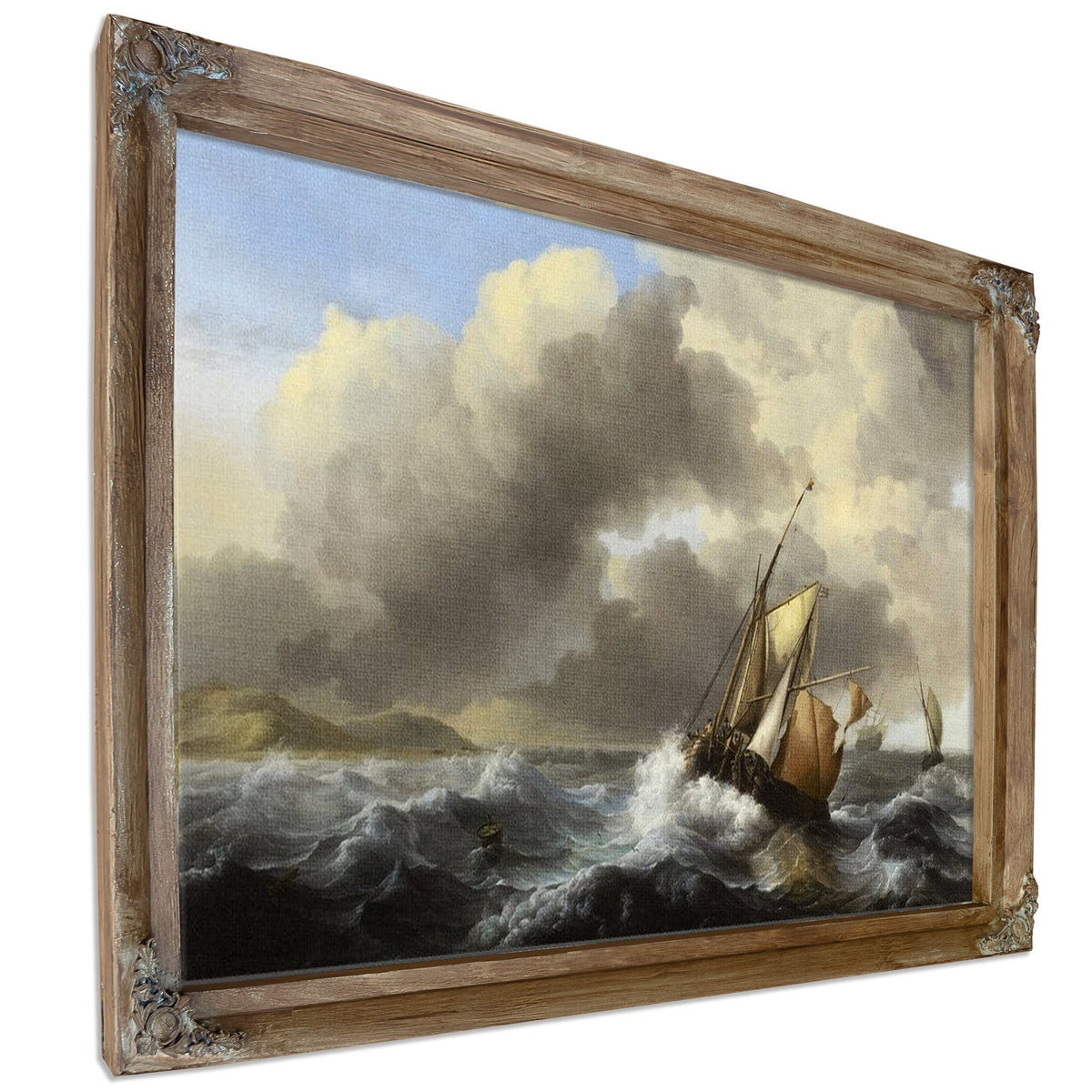 Fishing Vessels Offshore In A Heavy Sea By Ludolf Backhuysen I