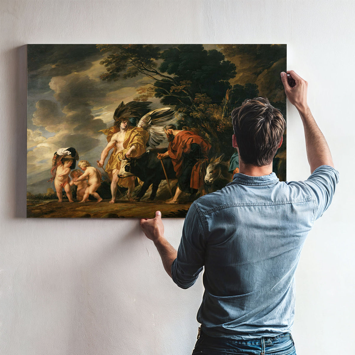 Flight Of The Holy Family Into Egypt by Jacob Jordaens