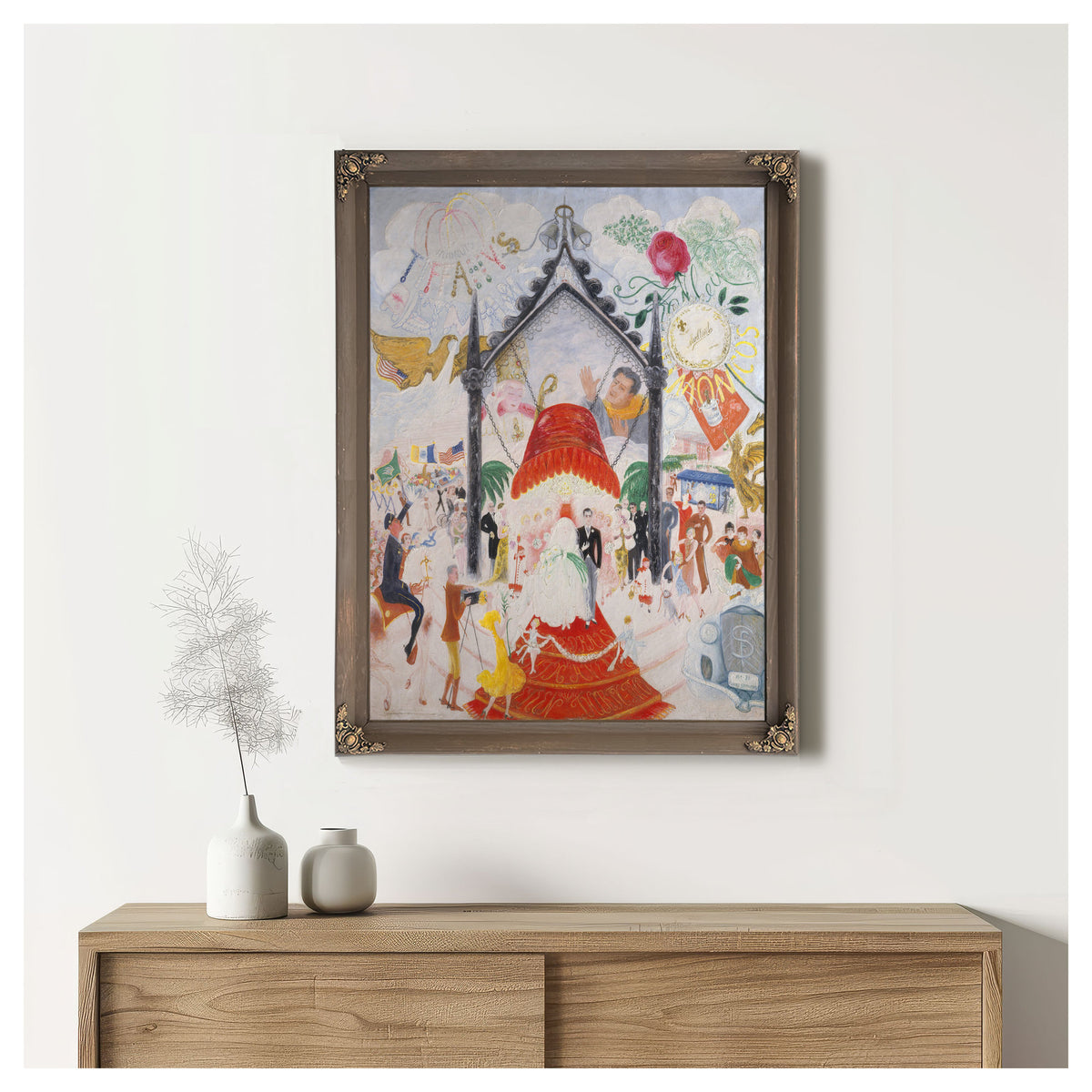 The Cathedrals Fifth Avenue 1931 By Florine Stettheimer
