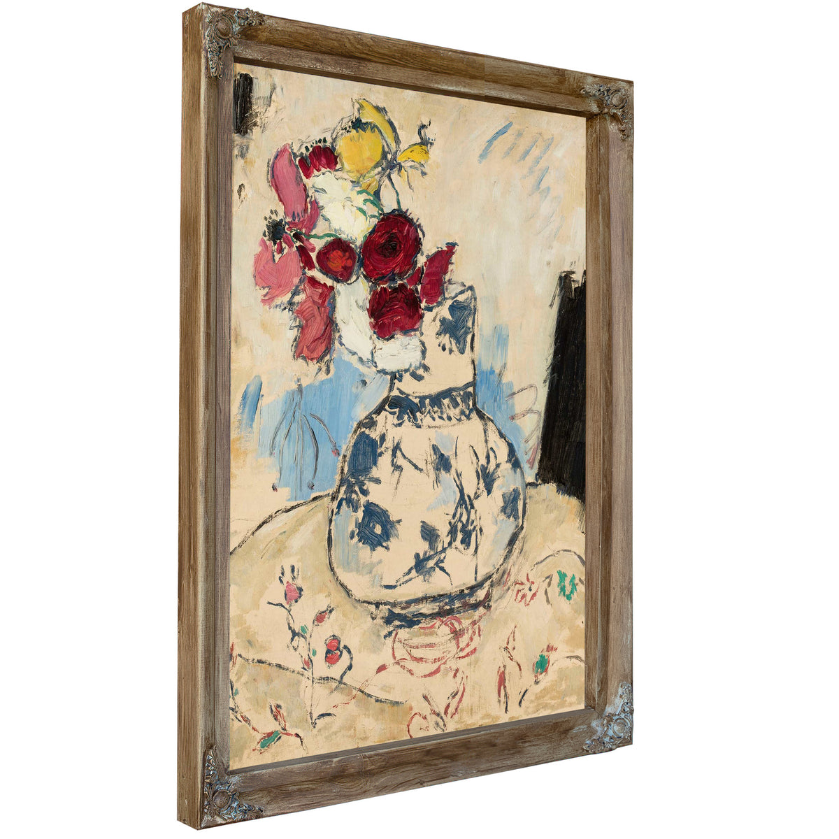 Flowers In A Flower Vase by Tadeusz Makowski